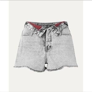 Alexzander Wang Denim Shorts Grey